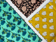 画像をギャラリービューアに読み込む, ブロックプリントハンカチ9種