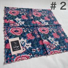 画像をギャラリービューアに読み込む, ブロックプリントハンカチ9種