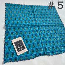 画像をギャラリービューアに読み込む, ブロックプリントハンカチ9種