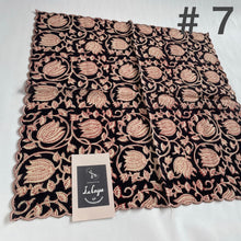 画像をギャラリービューアに読み込む, ブロックプリントハンカチ9種