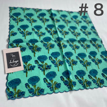 画像をギャラリービューアに読み込む, ブロックプリントハンカチ9種