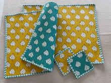 画像をギャラリービューアに読み込む, 【オンライン限定】キルトプレイスマット&コースター(2コセット)