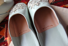 画像をギャラリービューアに読み込む, alwan MAROC BABOUCHE simple ( Blue&Pink&Green)