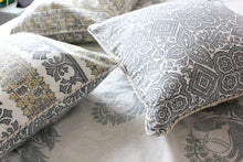 画像をギャラリービューアに読み込む, 【OUTLET 30%OFF】クッションカバー Yellow & Grey 45cmX45cm (2枚セット)